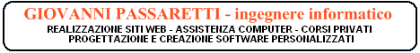 Giovanni Passaretti - Web Site